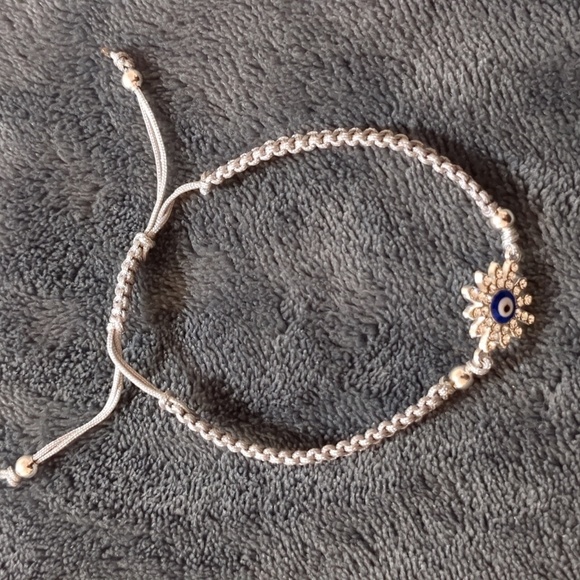 Evil Eye 3 bracelet lot silver grey - Picture 4 of 7